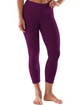 22 High Waist Crop Tight Capris plum_yogastudio