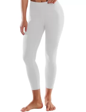 22" High Waist Side Line Capris lightgray