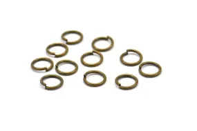 8mm Jump Ring - 300 Antique Brass Jump Rings (8x1mm) A0378