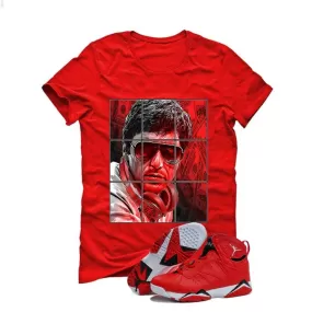 Air Jordan 7 Fade Away Red T (Pacino)