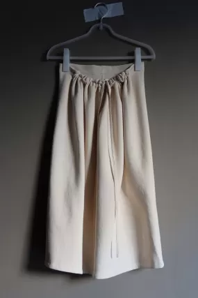 Atlantique Ascoli - Gathered Sweatskirt in Cream