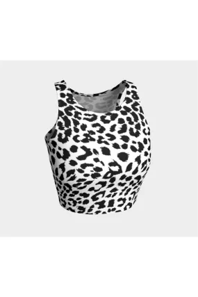 Black and White Leopard Print Top