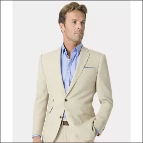 Brook Taverner Tailored Fit Natural Linen Mix Suit <><>Waist Coat Optional