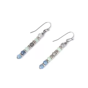 Calm Quartz and Kyanite Earrings