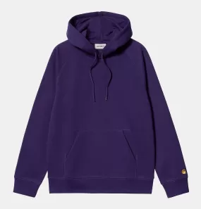 Carhartt WIP Hooded Chase Sweatshirt in Tyrian