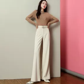 Cassie High Waist Belted Flare Pants