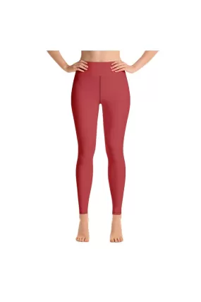 Coral Orange Yoga Leggings