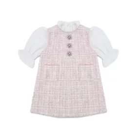 Dina tweed Dress Pink