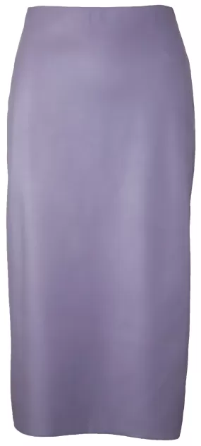 Ello Faux Leather Skirt in Lavendar