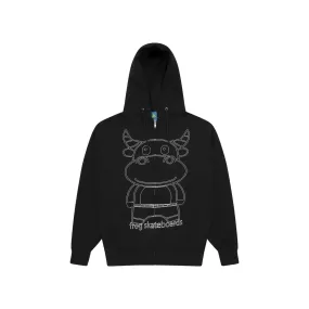 Frog Totally Awesome Zip Hoodie Black