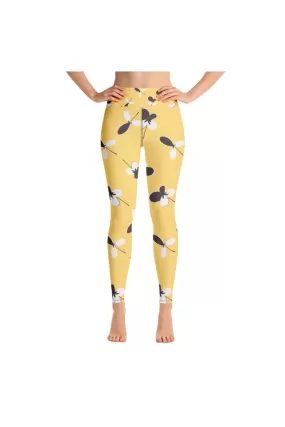 Golden Meadow Yoga Leggings