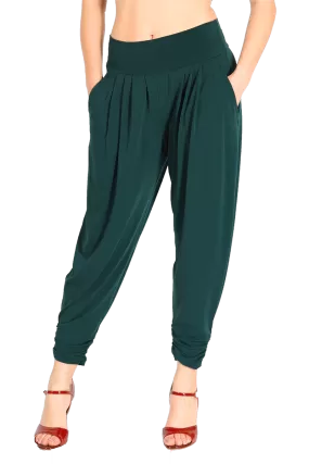 Harem Style Tango Pants with Pleated Front