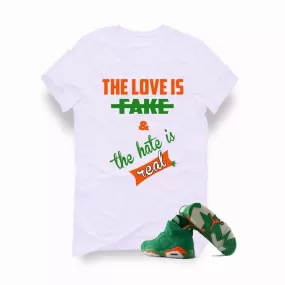 Jordan 6 Gatorade Green White T (The love is fake)