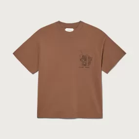 MASCOT POCKET TEE BROWN