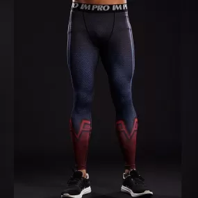 Men's Superman Compression Leggings Grappling Spats