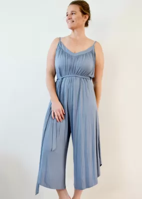 NOVAA Strappy Jumpsuit in Light Denim