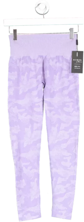 NVGTN Navi Purple Camo Seamless Leggings UK S