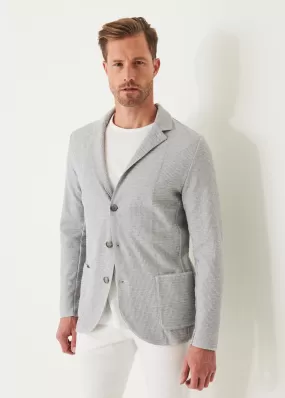 ORGANIC COTTON TEXTURED KNIT BLAZER