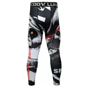 Panda 'Red Belt' Compression Leggings Spats