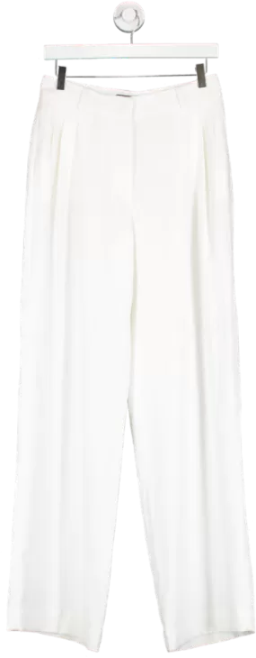 Paul & Joe White Wide Leg Trousers UK 10