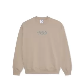 Polar Dave Crewneck Sweatshirt Faces Taupe