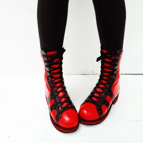 Red & Black Retro Hi-Tops