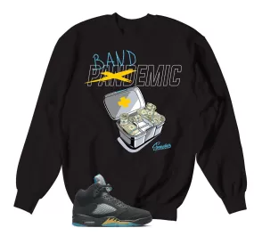 Retro 5 Aqua Bandemic Sweater