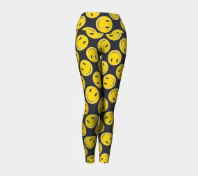 Smiley Face Yoga Leggings