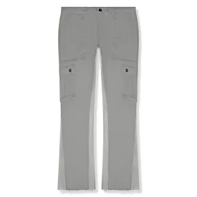 Suavo World Cargo Flare Trousers Grey