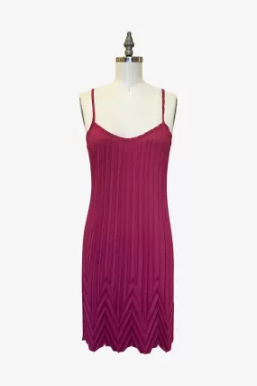 Sunburst Chevron Dress | Raspberry