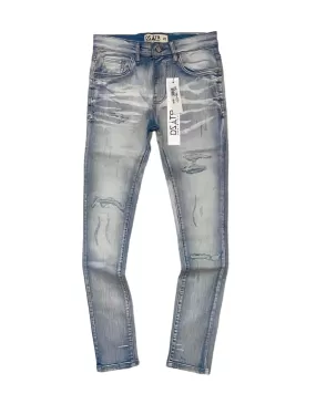 Super Stretch Knee Ripped Jean