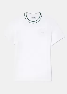 T-shirt  Lacoste en coton piqué blanc