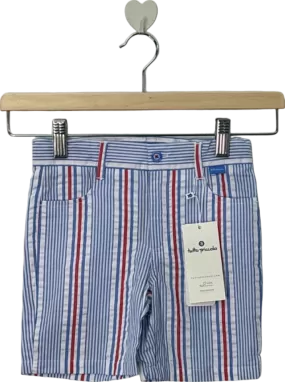 Tutto Piccolo Blue/White/Red Striped Bermuda Shorts - UK 4 Years