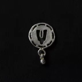 Venkateshwar Sterling Silver Nose Pin