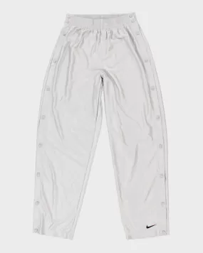 Vintage Men's Grey Nike Popper Pants - M