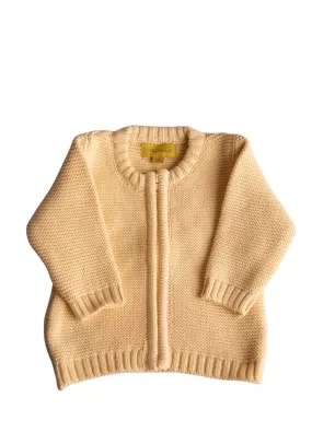 Zipped Cardigan - Yellow